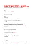 ALCOHOL SERVSAFE EXAM&mdash; MICHIGAN &NewLine;QUESTIONS WITH CORRECTT ANSWERS 2026