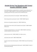 Airside Driving Test Questions with Correct &NewLine;Answers 2026&sol;2027 Update 