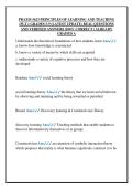 PRAXIS 5623 PRINCIPLES OF LEARNING AND TEACHING &NewLine;&lpar;PLT&rpar;&colon; GRADES 5-9 &lpar;LATEST UPDATE&rpar; REAL QUESTIONS &NewLine;AND VERIFIED ANSWERS &vert;100&percnt; CORRECT &vert; ALREADY &NewLine;GRADED A 