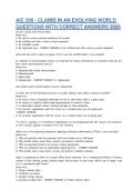 AIC 300 - CLAIMS IN AN EVOLVING WORLD  &NewLine;QUESTIONS WITH CORRECT ANSWERS 2026 