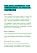 EVOC AMR EXAM SCRIPT FINAL PAPER&NewLine;QUESTIONS ANSWERS COMPREHENSIVE&NewLine;STUDY RESOURCE&NewLine;