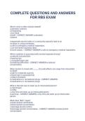 Complete RBS Exam Questions and Answers Study Guide