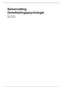 Samenvatting Ontwikkelingspsychologie &vert; Open Universiteit &vert; 2025&sol;26
