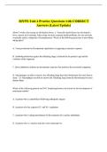 MN551 Unit 4 Practice Questions with CORRECT &NewLine;Answers &lpar;Latest Update&rpar; 