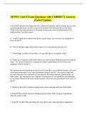 MN551&colon; Unit 8 Exam Questions with CORRECT Answers &NewLine;&lpar;Latest Update&rpar; 