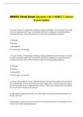 MN551 Final Exam Questions with CORRECT Answers &NewLine;&lpar;Latest Update&rpar; 