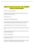 MN551 Final Exam Questions with CORRECT &NewLine;Answers &lpar;Latest Update&rpar;