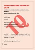 GRADUATE MANAGEMENT ADMISSION TEST &NewLine;&lpar;GMAT&rpar; &NewLine;MACROECONOMICS EXAMINATION PAPER WITH MODEL &NewLine;ANSWERS &NewLine;SPRING EXAMINATION MAY 2026