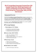 ATI RN Concept-Based Assessment Proctored Exam &vert; 10 VERSIONS