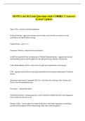 MN551 Unit 10 Exam Questions with CORRECT Answers &NewLine;&lpar;Latest Update&rpar;