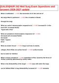 Galen NUR 242 Med Surg Exam 3 Questions and Answers 2026&ndash;2027 Updated Study Guide