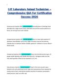 LAT Laboratory Animal Technician &ndash;&NewLine;Comprehensive Q&A For Certification&NewLine;Success 2026