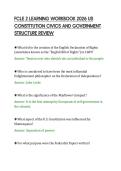 FCLE 2 LEARNING WORKBOOK 2026 US&NewLine;CONSTITUTION CIVICS AND GOVERNMENT&NewLine;STRUCTURE REVIEW