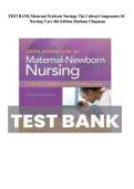 Test Bank for Davis Advantage for Maternal-Newborn Nursing&comma; 2nd Edition by Cynthia F&period; Durham and Linda W&period; Chapman &lpar;ISBN 978-0803666542&rpar; &ndash; Comprehensive NCLEX Practice Questions&comma; Maternal-Newborn Exam Review & Study Guide