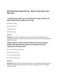 NURS 201 Medical-Surgical Nursing - Week 6 Comprehensive Quiz&NewLine;2026 &vert;WCU