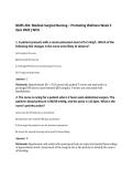 NURS 201&colon; Medical-Surgical Nursing &ndash; Promoting Wellness Week 3&NewLine;Quiz 2026 &vert;WCU