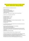 PSPO I Study Guide with all Correct & 100&percnt; Verified Answers &vert;Latest Version &vert;Already Graded A&plus;
