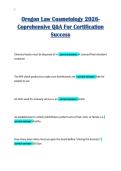 Oregon Law Cosmetology 2026-&NewLine;Coprehensive Q&A For Certification&NewLine;Success
