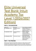 S-Tier Intuit Academy Tax Level 1 Test Bank &lpar;2026&sol;2027&rpar; &vert; 60 Elite Questions & OBBBA Grandmaster Prep