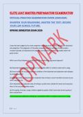 ELITE LSAT MASTER PREPARATION EXAMINATION  &NewLine;OFFICIAL PRACTICE EXAMINATION PAPER &lpar;2025&sol;2026&rpar; &NewLine;SHARPEN YOUR REASONING&period; MASTER THE TEST&period; SECURE &NewLine;YOUR LAW SCHOOL FUTURE&period; &NewLine;SPRING SEMESTER EXAM 2026