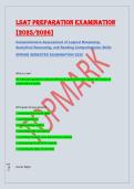 LSAT PREPARATION EXAMINATION &NewLine;&lbrack;2025&sol;2026&rsqb; &NewLine;Comprehensive Assessment of Logical Reasoning&comma; &NewLine;Analytical Reasoning&comma; and Reading Comprehension Skills &NewLine;SPRING SEMESTER EXAMINATION 2026 