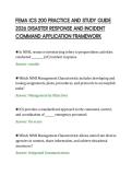FEMA ICS 200 PRACTICE AND STUDY GUIDE&NewLine;2026 DISASTER RESPONSE AND INCIDENT&NewLine;COMMAND APPLICATION FRAMEWORK&NewLine;