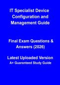 IT Specialist Device Configuration & Management Guide 2026 &vert; Setup&comma; Troubleshooting & Exam Prep