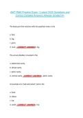 AMT RMA Practice Exam 1 Latest 2026 Questions and &NewLine;Correct Detailed Answers Already Graded A&plus; 