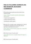 FEMA ICS 700 LEARNING WORKBOOK 2026&NewLine;NIMS FRAMEWORK AND INCIDENT&NewLine;COORDINATION