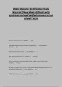 Water Operator Certification Study&NewLine;Material &lpar; New Mexico&rpar; &lpar;Basic&rpar; with&NewLine;questions and well verified answers actual&NewLine;exam&excl;&excl;&excl; 2026