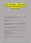 MRO Test Review with questions&NewLine;and well verified answers actual&NewLine;exam&excl;&excl;&excl; 2026