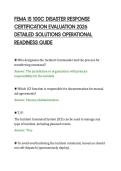 FEMA IS 100C DISASTER RESPONSE&NewLine;CERTIFICATION EVALUATION 2026&NewLine;DETAILED SOLUTIONS OPERATIONAL&NewLine;READINESS GUIDE