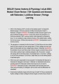 BIOL251 Human Anatomy & Physiology I w&sol;Lab 2026 &vert;&NewLine;Module 5 Exam Review &vert; 130&plus; Questions and Answers&NewLine;with Rationales &vert; LockDown Browser &vert; Portage&NewLine;Learning&NewLine;