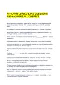 NFPA 1001 LEVEL 2 EXAM QUESTIONS AND ANSWERS ALL CORRECT 