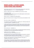 NICET LEVEL 1 STUDY GUIDE QUESTIONS AND ANSWES