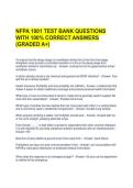 NFPA 1001 TEST BANK QUESTIONS WITH 100&percnt; CORRECT ANSWERS &lpar;GRADED A&plus;&rpar;