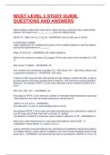 NICET LEVEL 1 STUDY GUIDE QUESTIONS AND ANSWERS