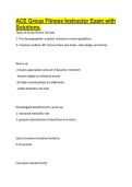 ACE Group Fitness Instructor Exam with Solutions&period;