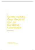 Samenvatting Europese kolonisatie