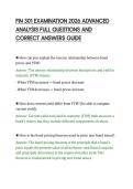 FIN 301 EXAMINATION 2026 ADVANCED&NewLine;ANALYSIS FULL QUESTIONS AND&NewLine;CORRECT ANSWERS GUIDE&NewLine;