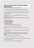 ACE Group Fitness Exam-Practice Questions With Solutions&period;