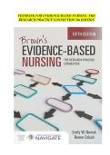 TESTBANK FOR EVIDENCE-BASED NURSING&colon; THE RESEARCH PRACTICE CONNECTION 5th EDITION