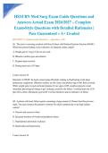 HESI RN Med Surg Exam Guide Questions and Answers Actual Exam 2026&sol;2027 &ndash; Complete Exam-Style Questions with Detailed Rationales &vert; Pass Guaranteed &ndash; A&plus; Graded