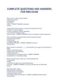 Complete RBS Exam Questions and Answers Study Guide