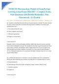 NURS 251 Pharmacology Module 6 Exam Portage Learning Actual Exam 2026&sol;2027 &ndash; Complete Exam-Style Questions with Detailed Rationales &vert; Pass Guaranteed &ndash; A&plus; Graded&NewLine;&NewLine;