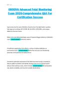 AWHONN Advanced Fetal Monitoring&NewLine;Exam 2026-Comprehensive Q&A For&NewLine;Certification Success 