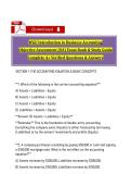 WGU Introduction to Business Accounting OA Exam Bank &vert; 38 Questions & Rationales&NewLine;&NewLine;
