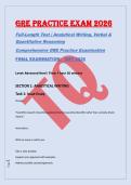 GRE PRACTICE EXAM 2026 &NewLine;Full-Length Test &vert; Analytical Writing&comma; Verbal & &NewLine;Quantitative Reasoning &NewLine;Comprehensive GRE Practice Examination 