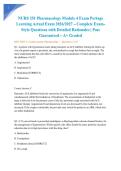 NURS 251 Pharmacology Module 4 Exam Portage Learning Actual Exam 2026&sol;2027 &ndash; Complete Exam-Style Questions with Detailed Rationales &vert; Pass Guaranteed &ndash; A&plus; Graded&NewLine;&NewLine;