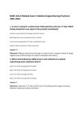 NURS 121L-B Module Exam 4&colon; Medical-Surgical Nursing Practicum&NewLine;2026 &vert;WCU
